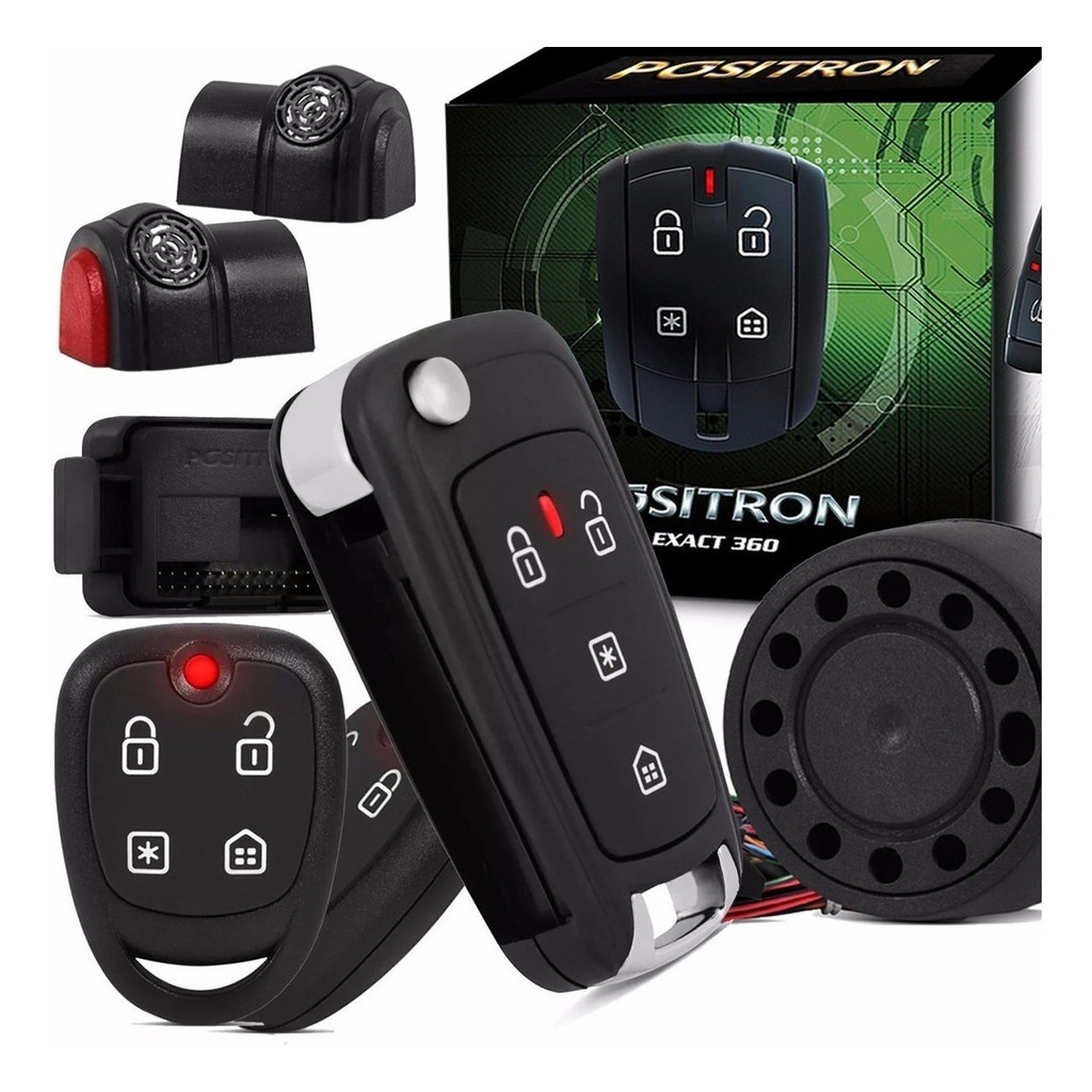 Alarme Automotivo Positron Exact Ex360 + Chave Canivete Positron Px80 em Oferta na Shopee