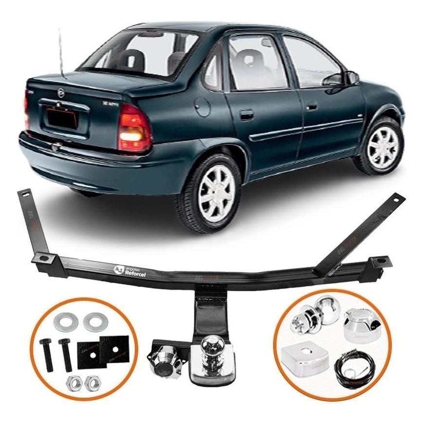 Engate Reboque Rabicho Chevrolet Sedan Classic Inmetro 500kg bOM