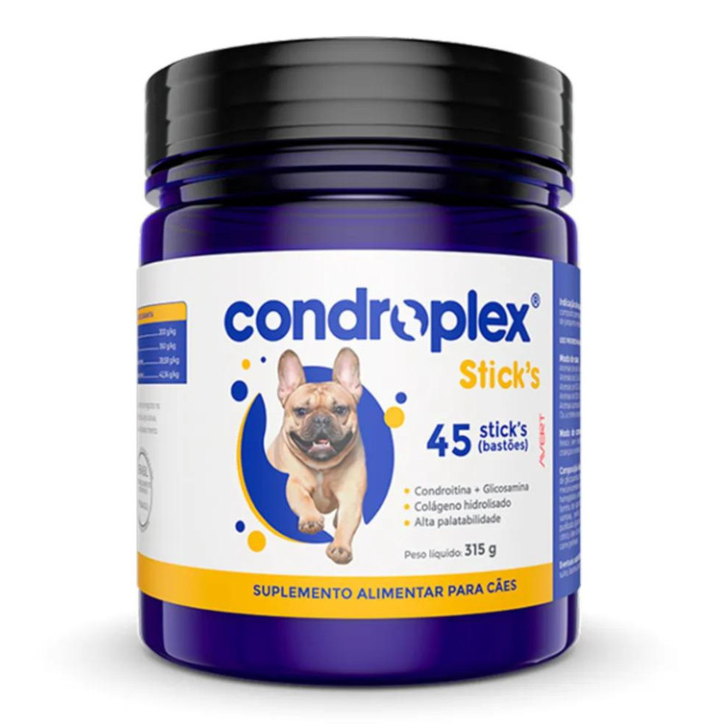 Suplemento Alimentar Condroplex Stick´s Articulação para Cães Com 45 Bastões em Oferta na Shopee