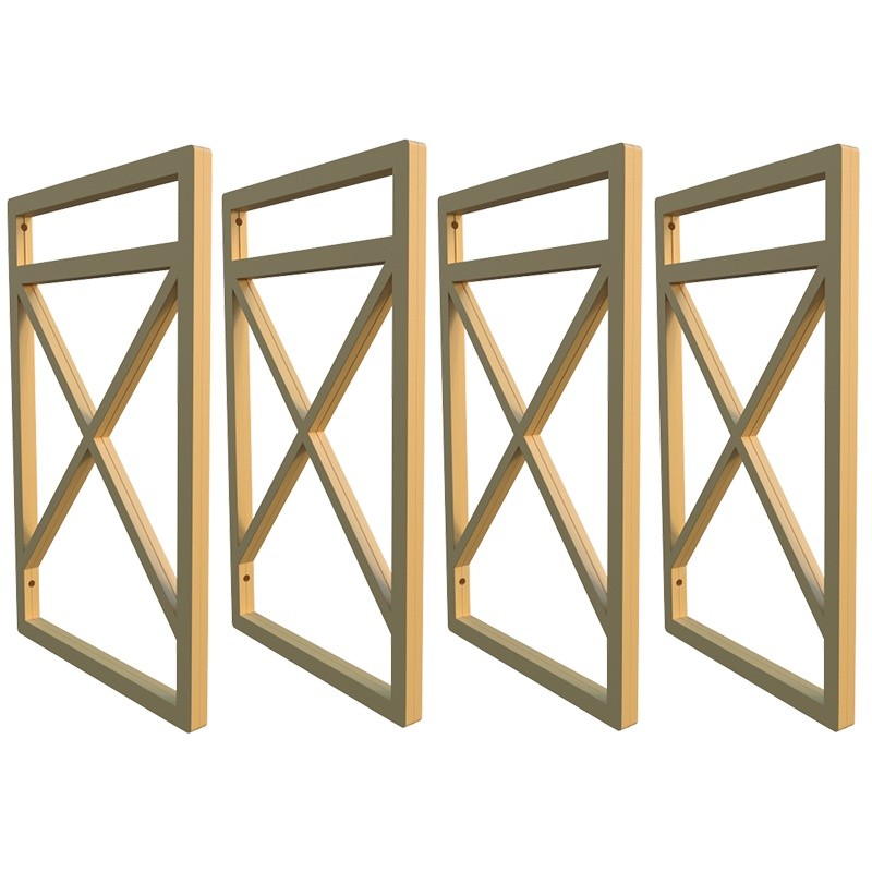 Quatro Suportes Estilo Industrial P/prateleiras 20cm Dourado escuro em Oferta na Shopee