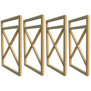 Quatro Suportes Estilo Industrial P/prateleiras 20cm Dourado escuro em Oferta na Shopee