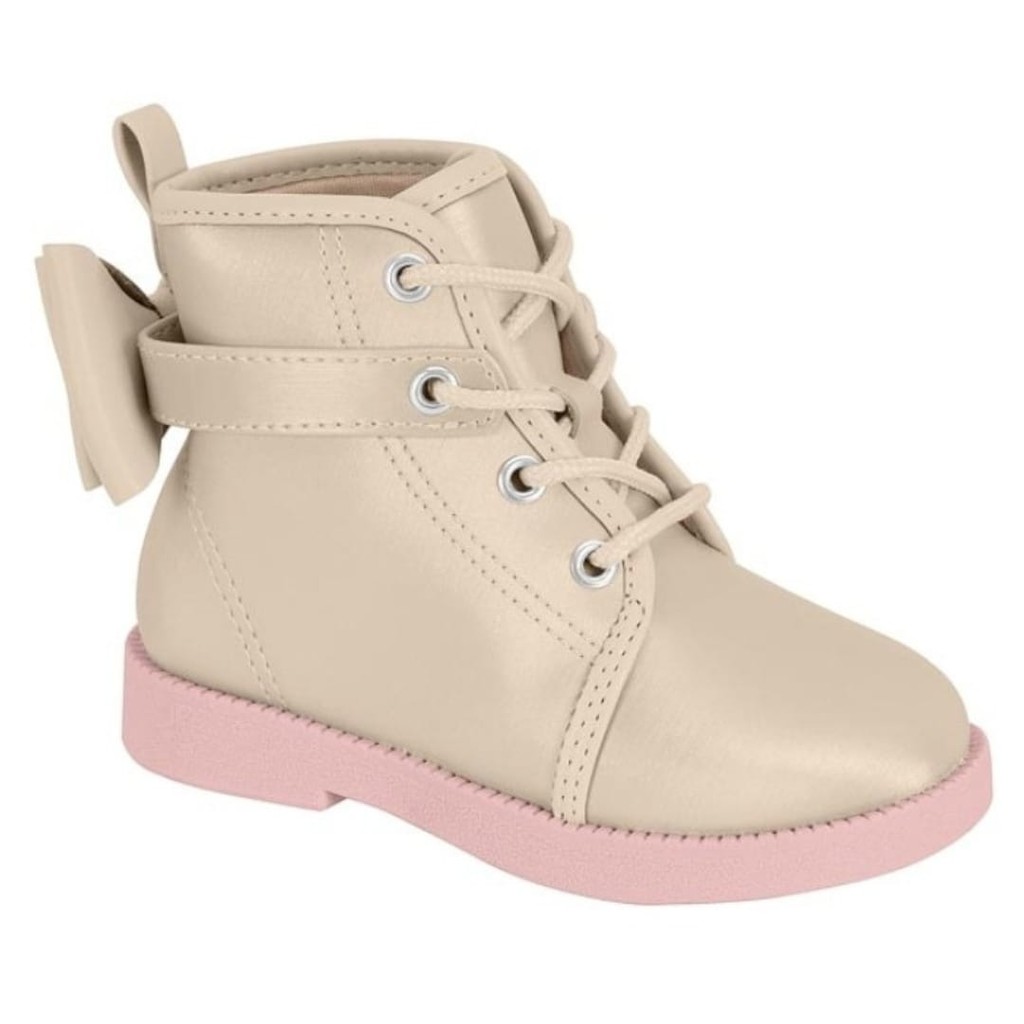 Bota Infantil Menina Laço Coturno Molekinha 2184100