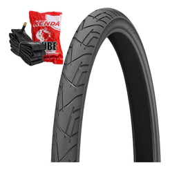 Kit 1 Pneu 26x1.95 Praieiro Levorin Bicicleta + 1 Câmara De Ar Kenda Cor Preto