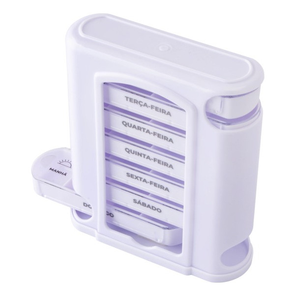 Porta Comprimidos Semanal Torre 28 Divisórias – Manhã Tarde Noite | em Oferta na Shopee