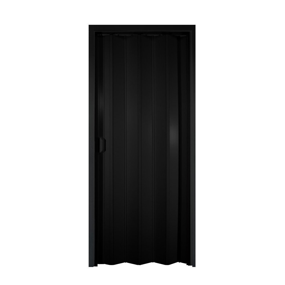 Porta Sanfonada PVC Multilit 96,0cm x 2,10m Preto em Oferta na Shopee
