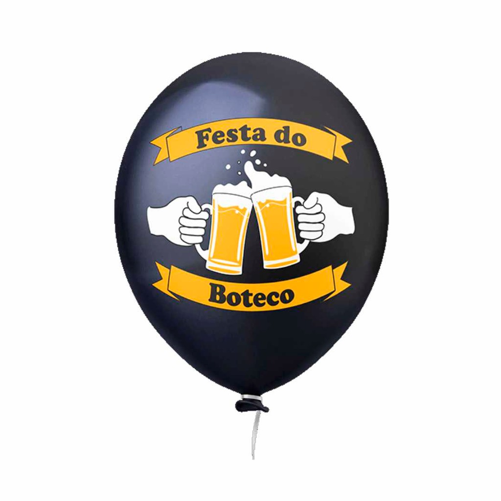 Balão Temático nº 11 Festa do Boteco - Pct 25 unid em Oferta na Shopee