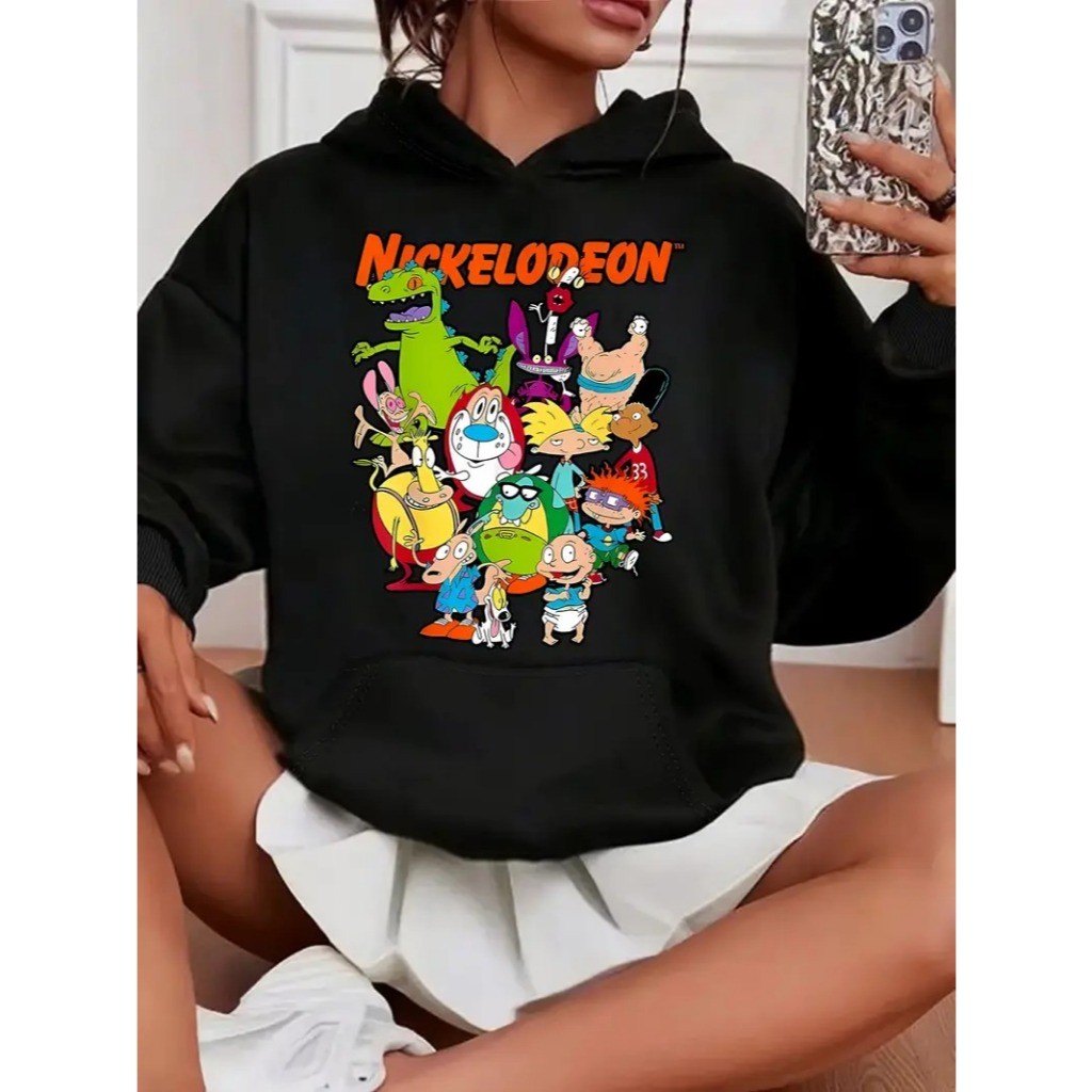 Moletom Canguru Nickelodeon Group Mens 90's Classic Shirt Unissex Promoção Envio Rapido