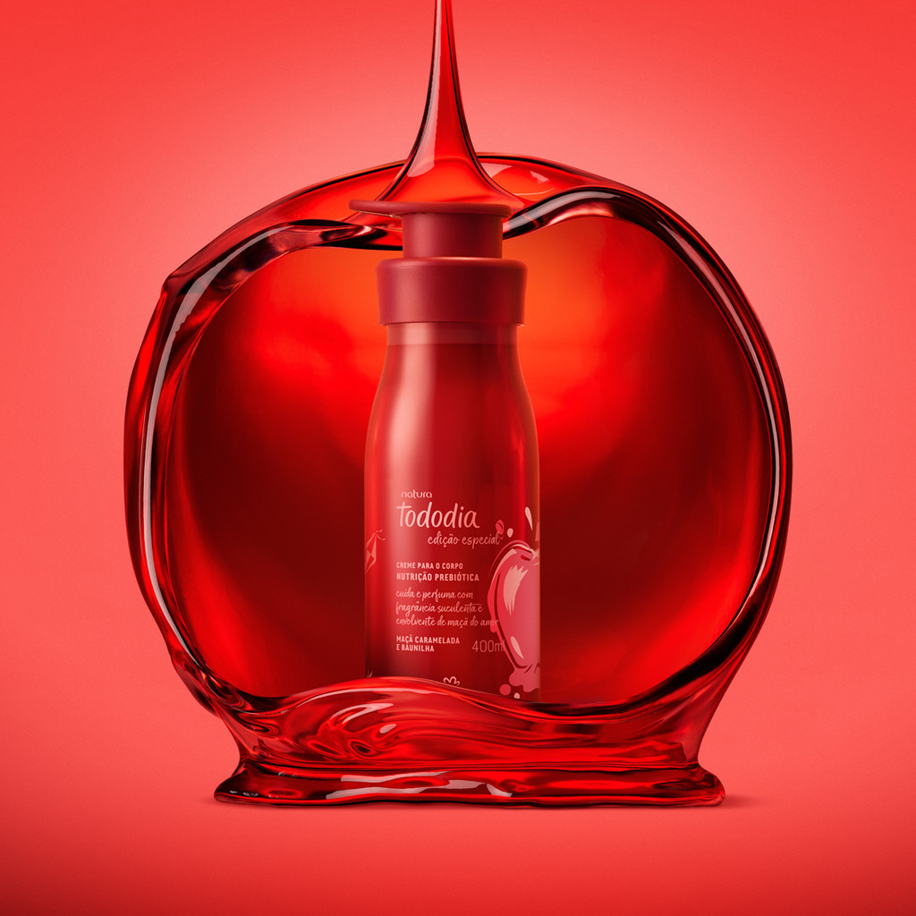 Tododia Maçã Caramelada e Baunilha Creme Hidratante Corporal Feminino 400ml