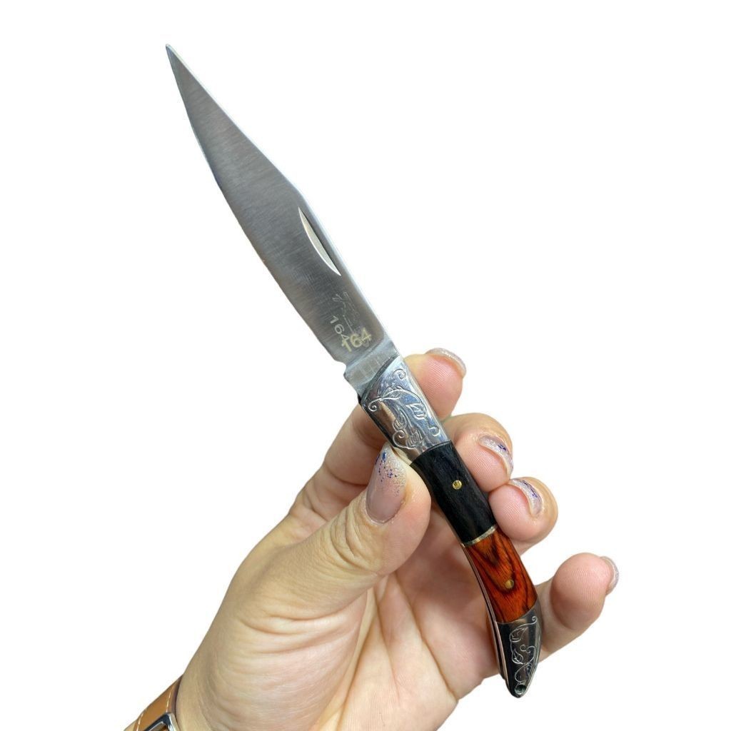 Mini Canivete Chaveiro Tipo Árabe Cabo Madeira 164