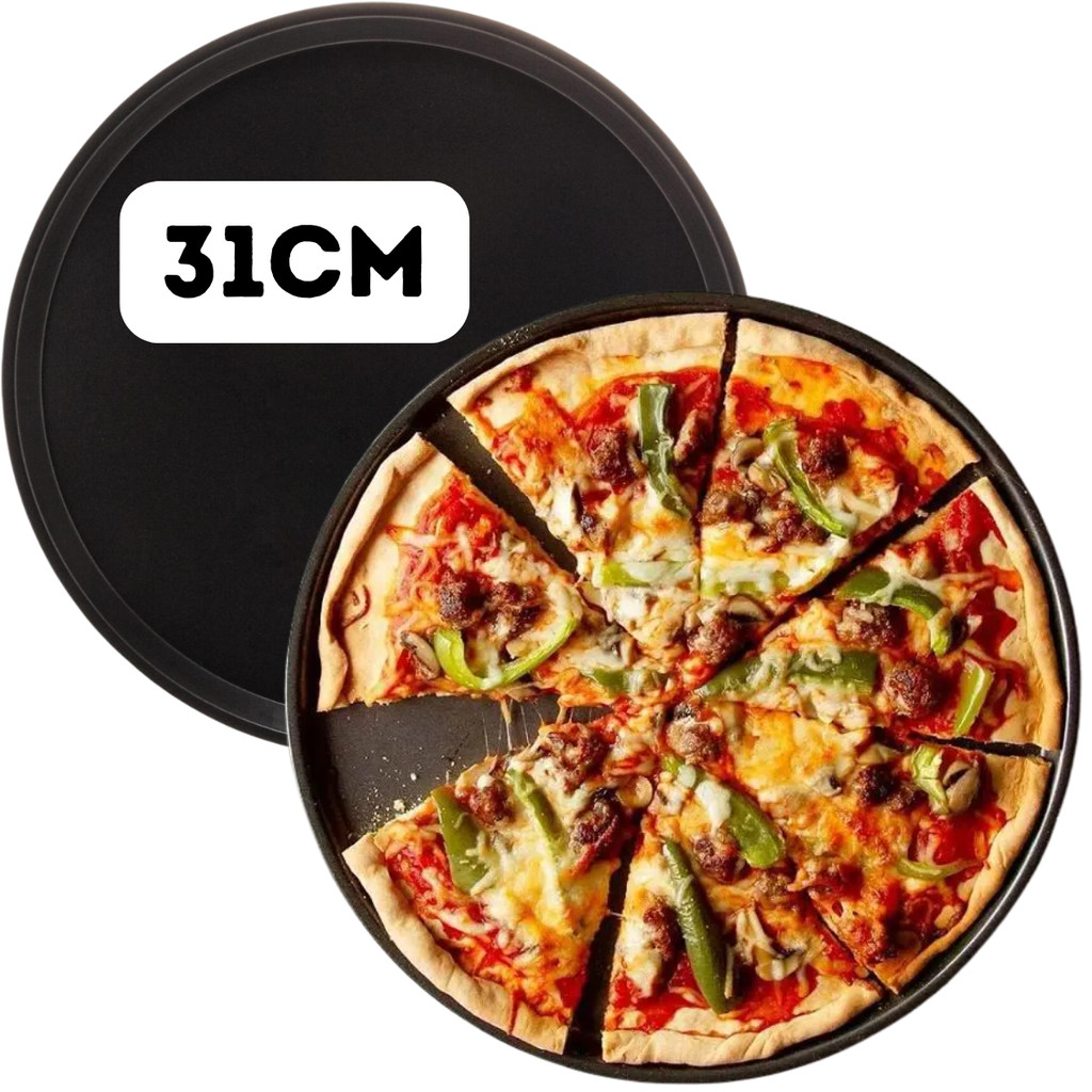 forma de assar pizza 31cm antiaderente redonda forma assadeira grande