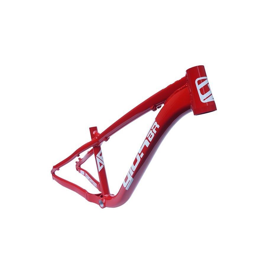 Quadro Bike Bicicleta BMX Wheeling Grau GIOS 4Freaks 26X13.5" Vermelho / Branco / Cinza