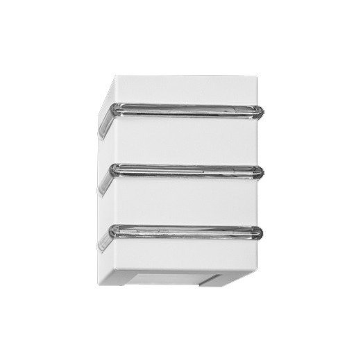 Arandela Munique 3 Aletas OPL Uso Interno e Externo 1xG9 Bivolt Branco