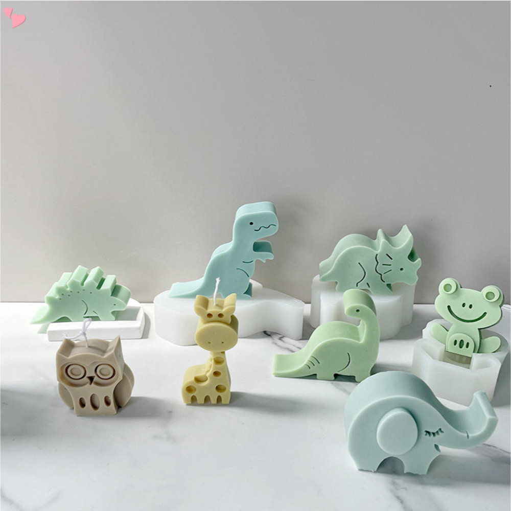 Dinossauro Elefante Girafa Coruja/Forma De animal Fofo Molde De Silicone Para Fazer Sabão Aroma Contas Carro Fresco , Pi em Oferta na Shopee