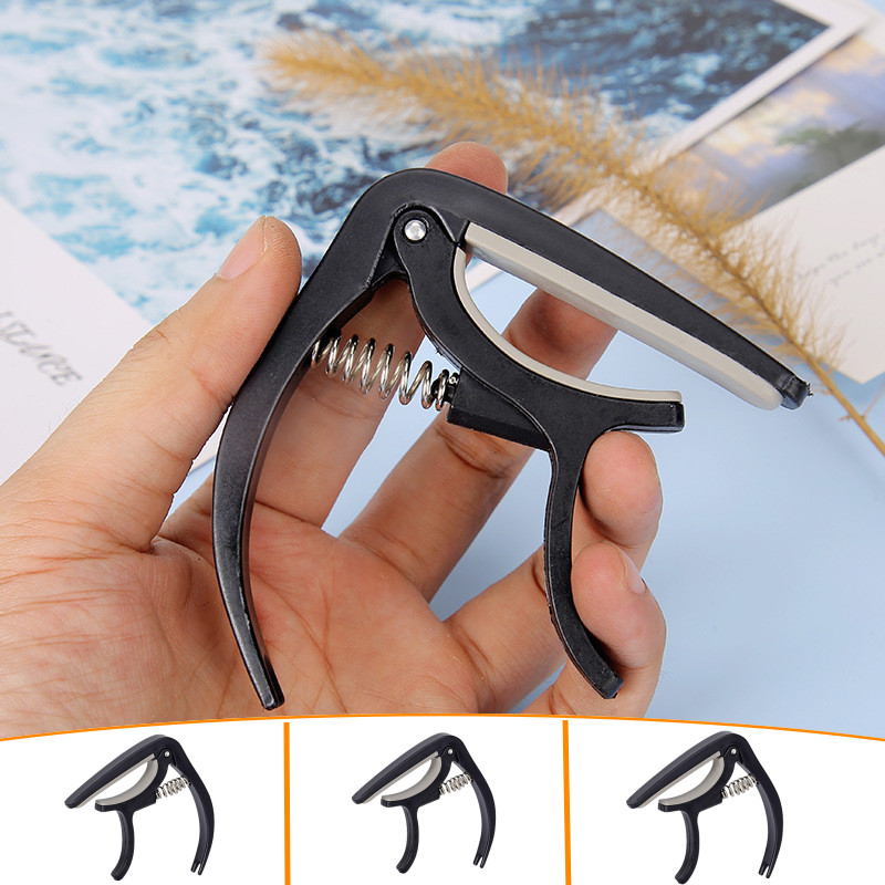 Braçadeira De Guitarra De 3 Peças Universal Quick-Change-Capo Durável , Versátil E Fácil De Segurar Para Todos Os Tipos