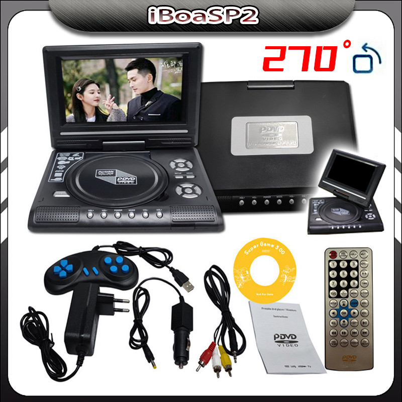 Leitor De Dvd Portátil 7.8 Na Tela Rádio Fm E Jogos Novo em Oferta na Shopee