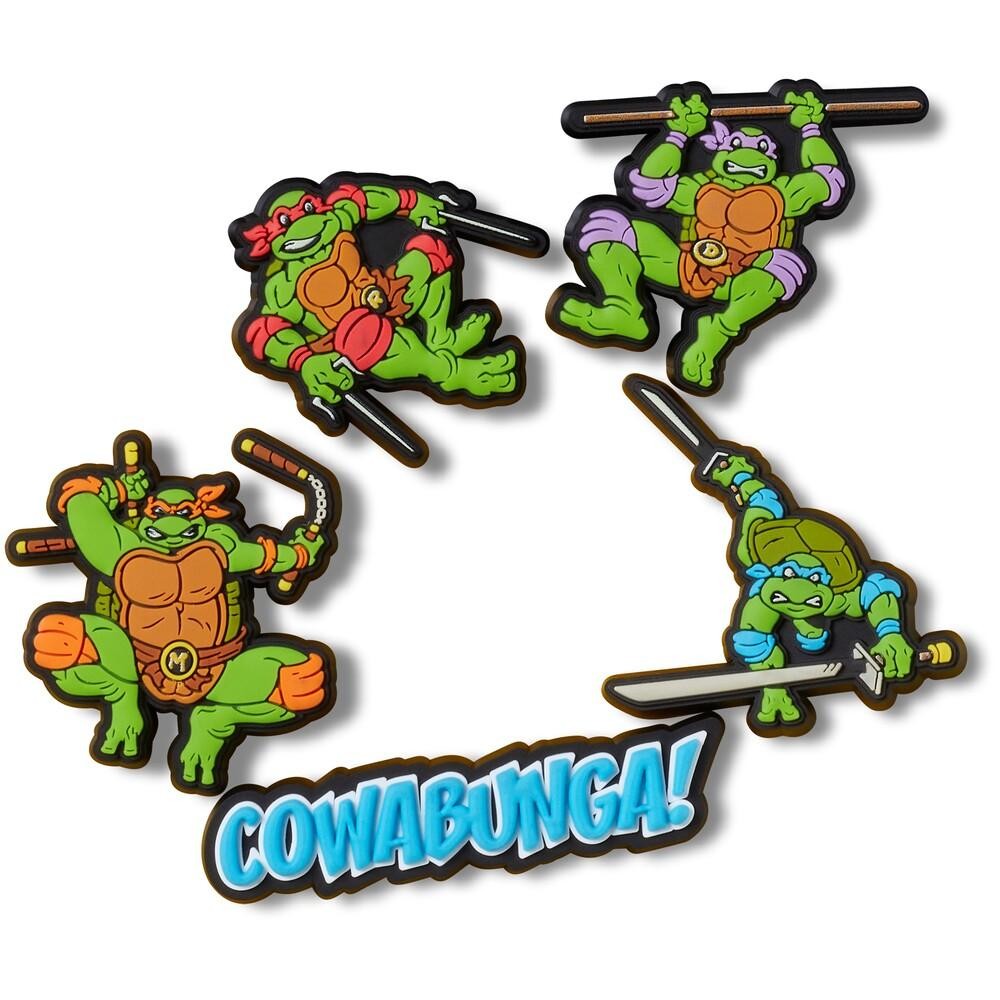 Jibbitz™ tartarugs ninjas mutantes adolescentes pack com 5 unidades unico