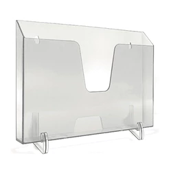 Expositor 1 divisória horizontal Cristal 862.1 Acrimet