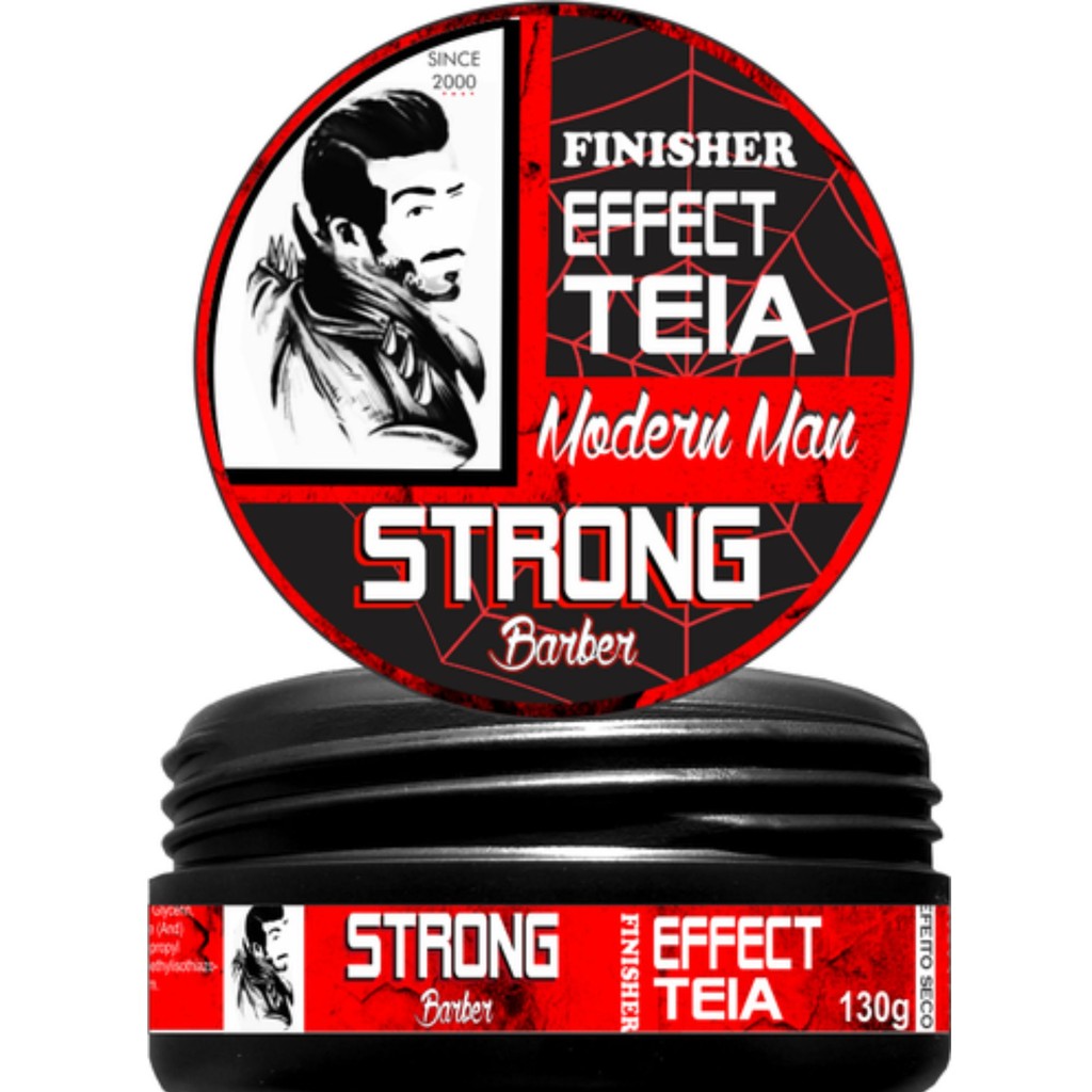 Strong Barber Barber Finisher Efeito Teia - Pomada Modeladora 130g