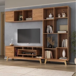 Estante Home para Tv até 65 Polegadas com 3 Portas Vision Yescasa