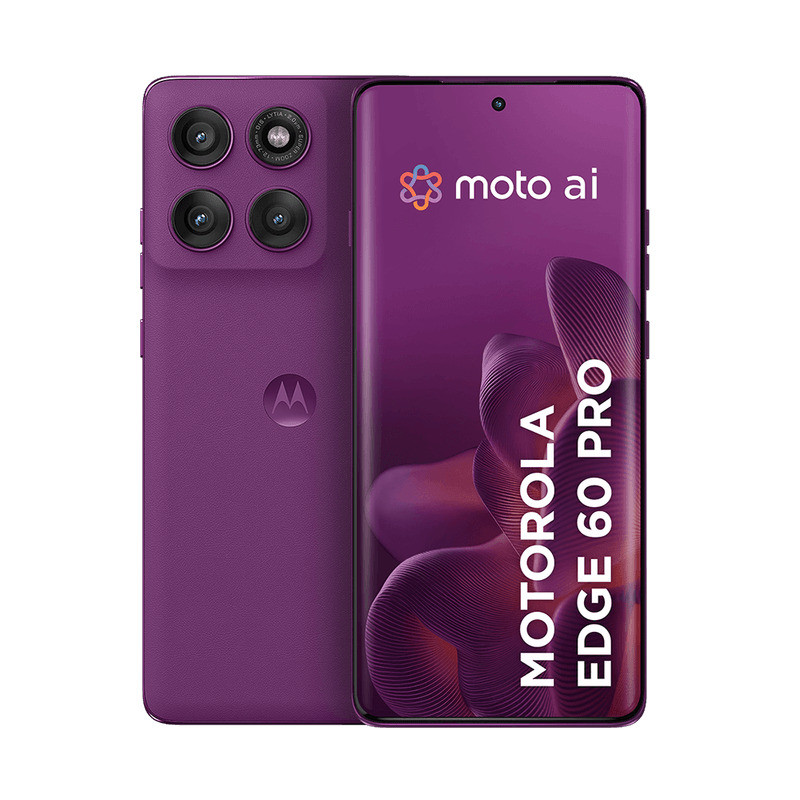Smartphone Motorola Edge 60 Pro 5G - Violeta, 256GB, RAM 24GB (12GB RAM+12GB Ram Boost), Câmera 50MP, Tela de 6,7"