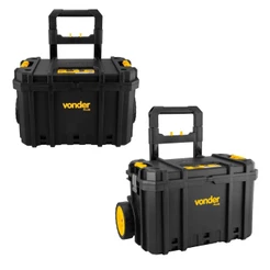 Caixa Plástica para Ferramentas com Rodas CRV700 40kg Vonder Plus