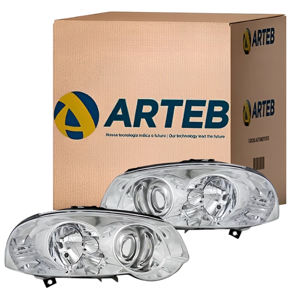 Par Farol Fiat Palio 2009 2010 2011 2012 H7 H1 Original Arteb Foco Duplo