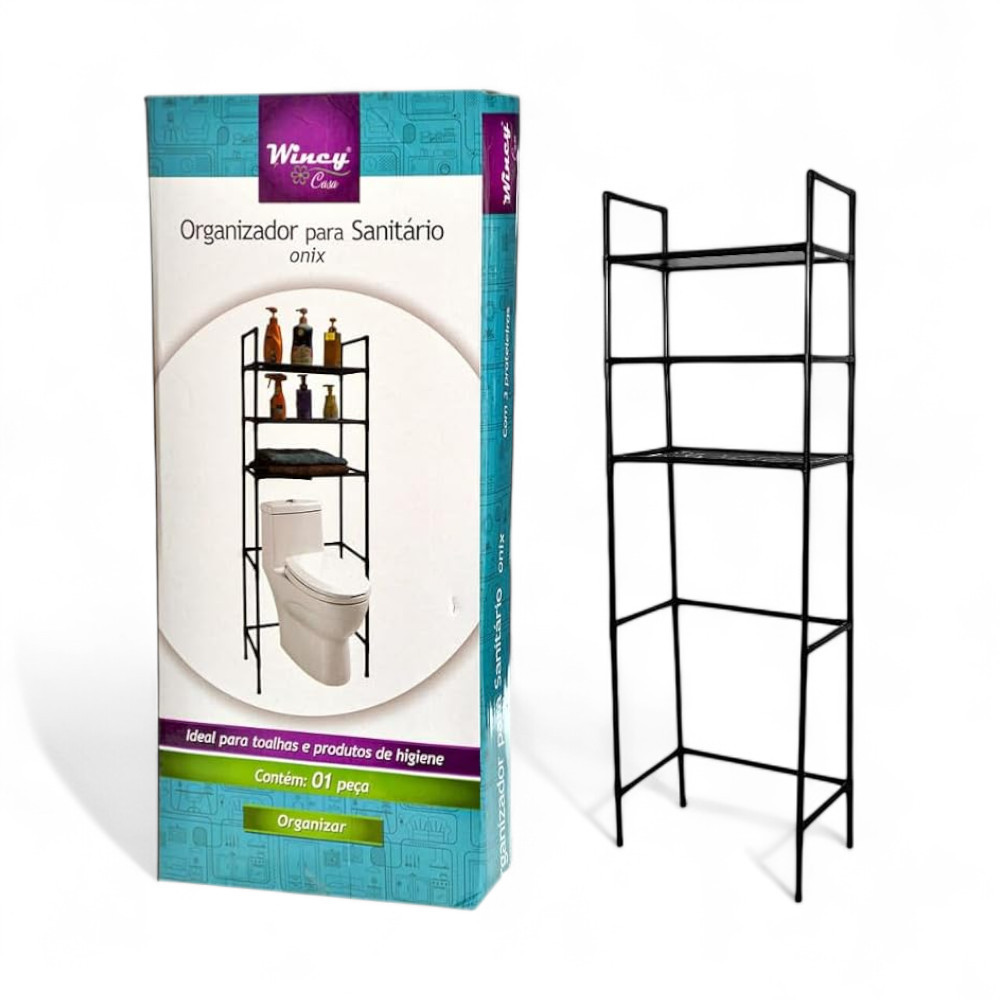 Estante Organizadora P/ Sanitários Preto - Wincy