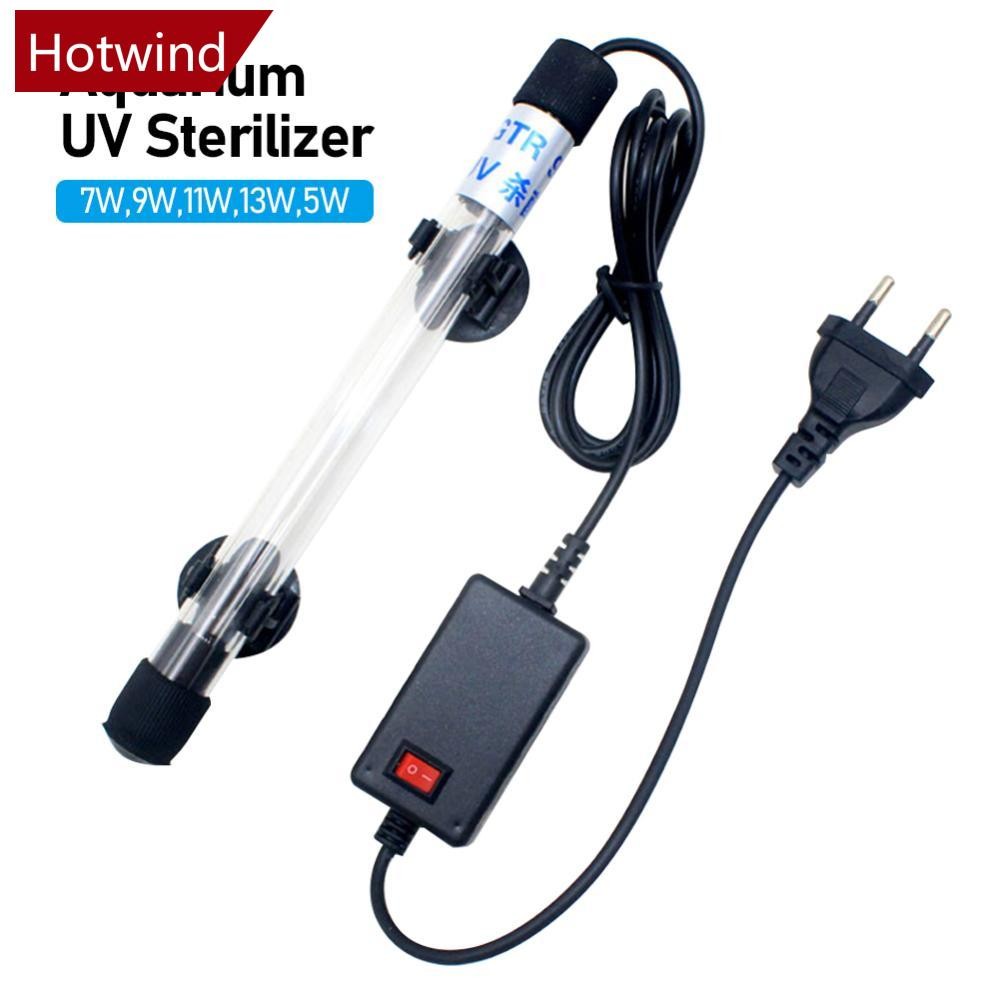 HOTWIND 5W/7W/9W/11W/13W Aquário UV Esterilizador Lâmpada Luz Limpador De Água Para Tanque De Peixes Esterilização Lagoa