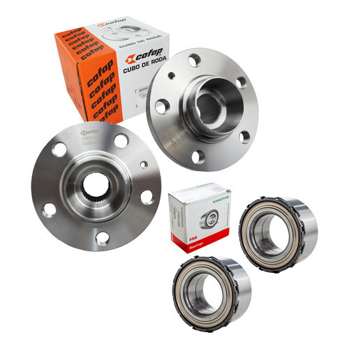 Par De Cubo De Roda Dianteiro Rolamento Polo 1.0 12v Mpi em Oferta na Shopee