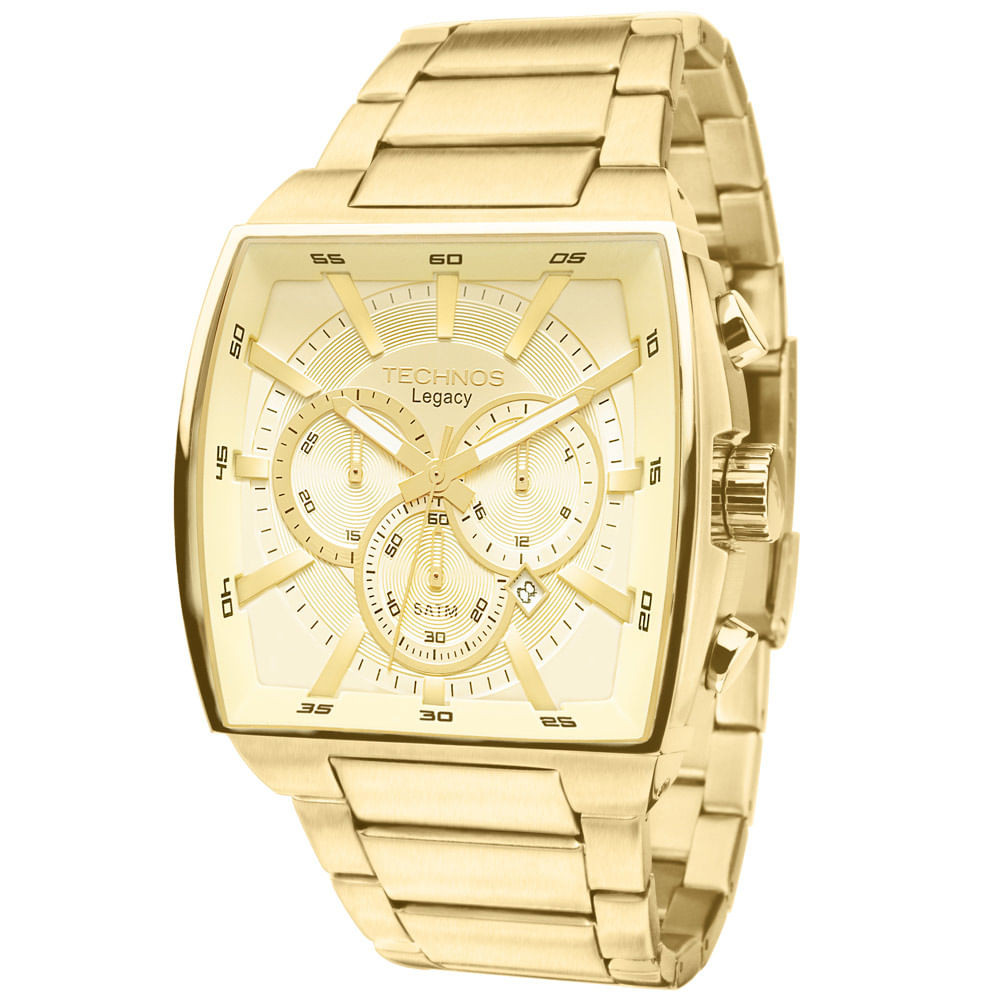 Relógio Technos Masculino Legacy Dourado JS25AL/4X