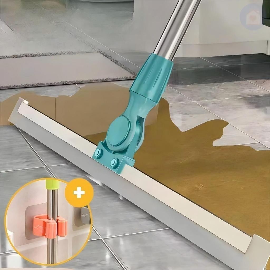 Rodo de Silicone Para Limpeza de Piso Vidros Com Gancho Secos e Molhados Uso Duplo Vassour...