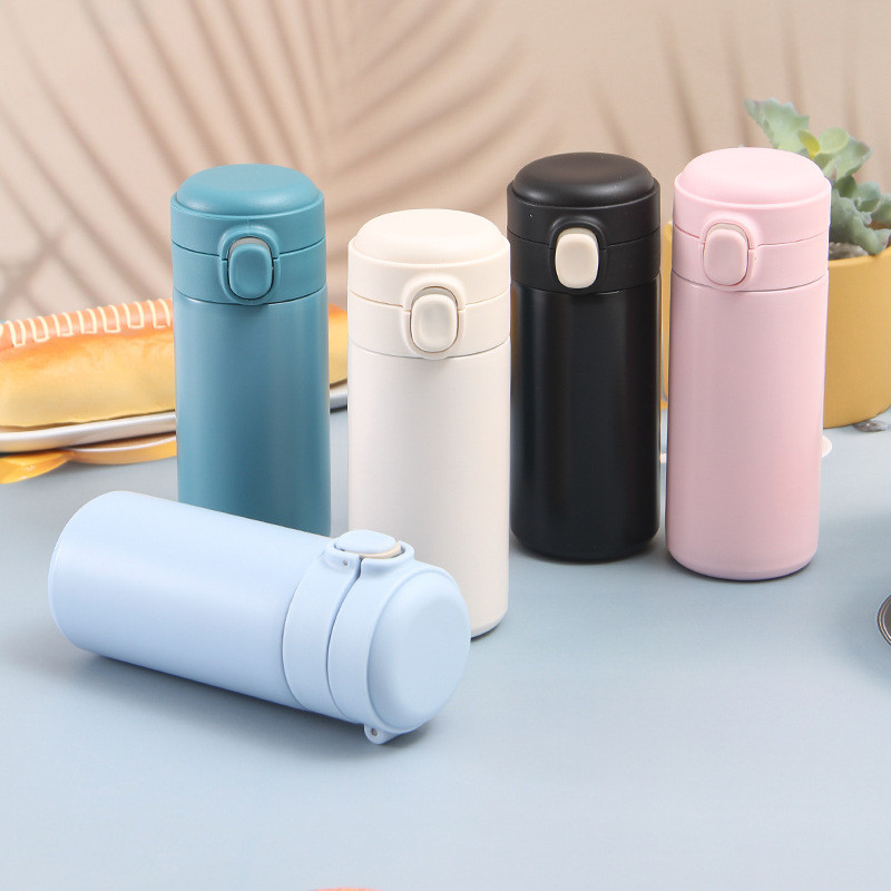 Copo Termico Inox 380ml Portatil com Tampa Flip Vedacao Segura para Cafe Cha Agua Quente ou Fria em Oferta na Shopee