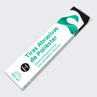 Tiras de lixa Abrasivas interdentais de Poliéster 4mm - AAF com 150 unidades em Oferta na Shopee