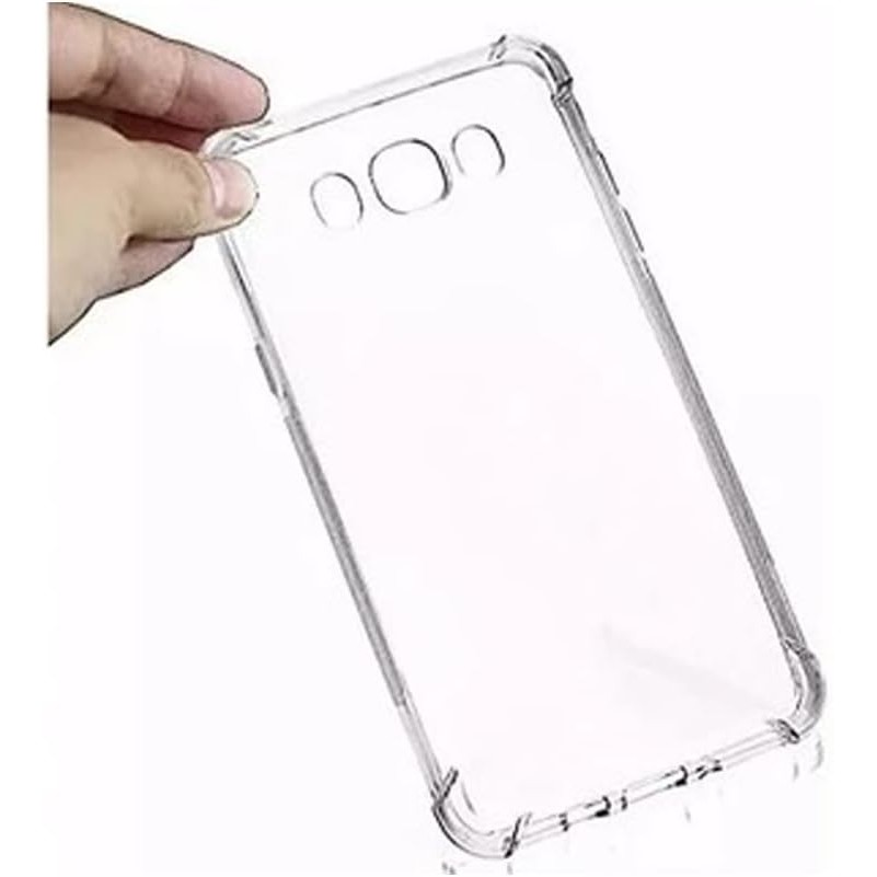 Capinha Silicone Transparente Antichoque Compatível com Samsung J7 Metal J710