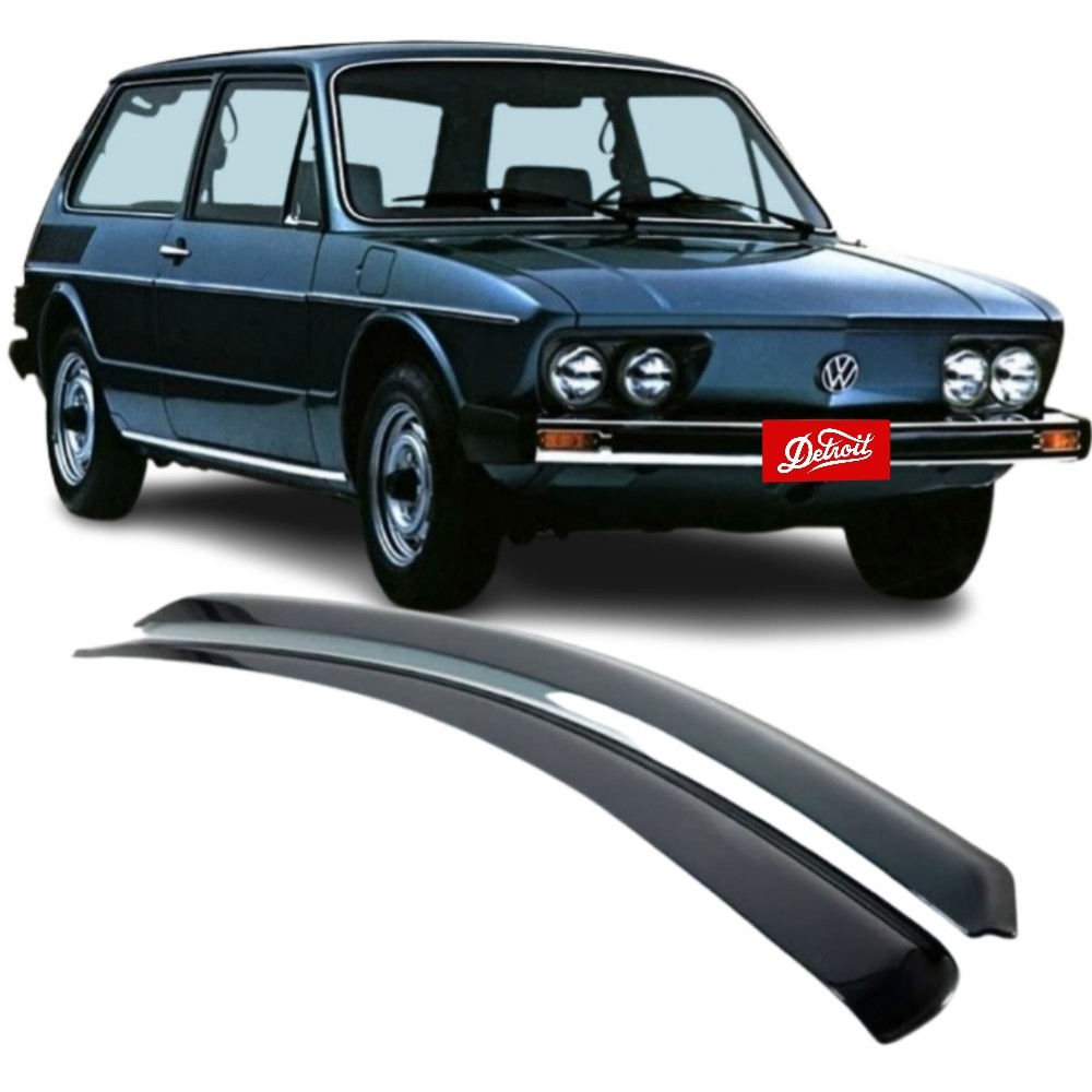 Calha de Chuva Volkswagen Brasilia 1973 a 1982 Ecoflex 40.024A Defletor Janela Kit