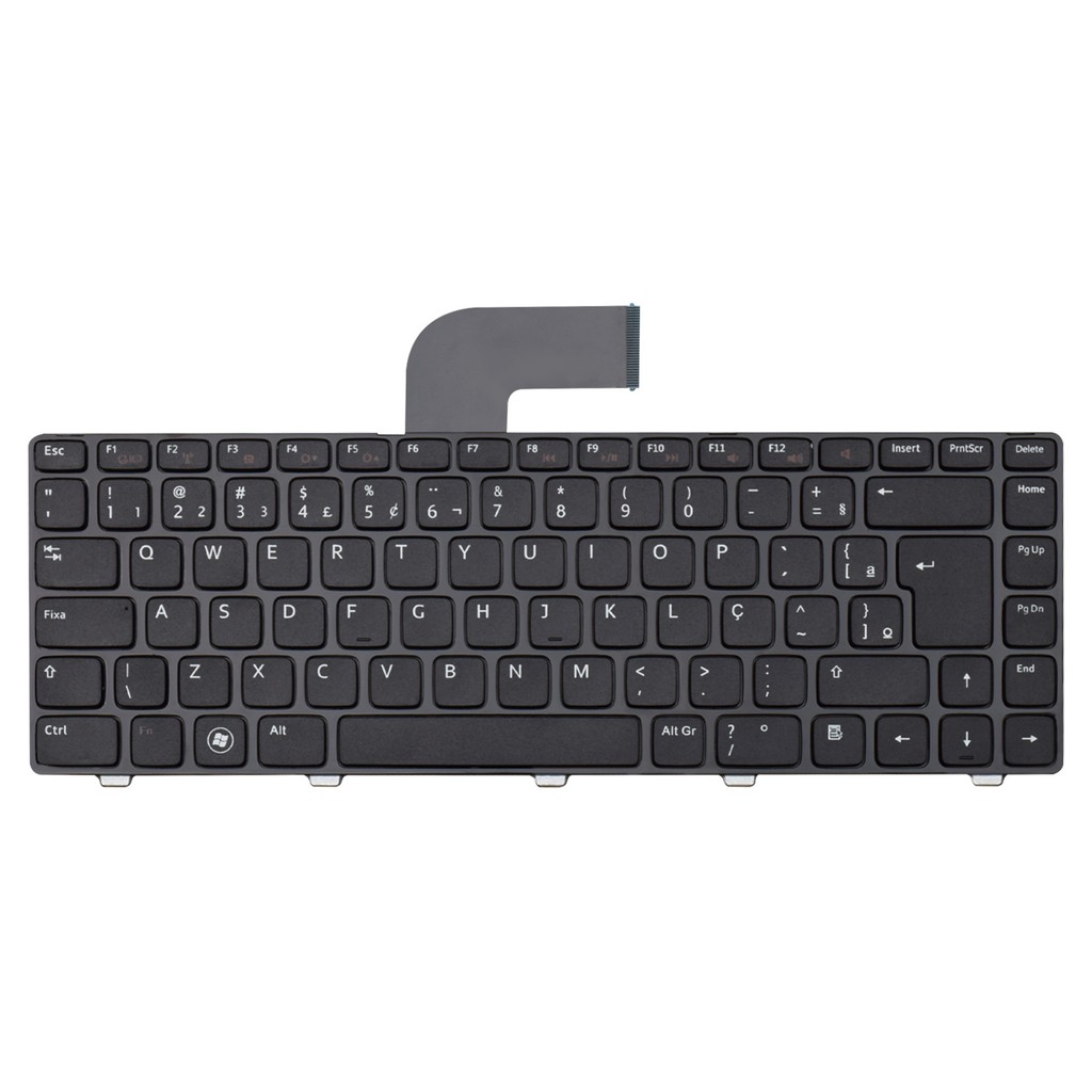 Teclado para Notebook Dell Inspiron 14 (N4050) | Preto ABNT2 - Computers & Accessories