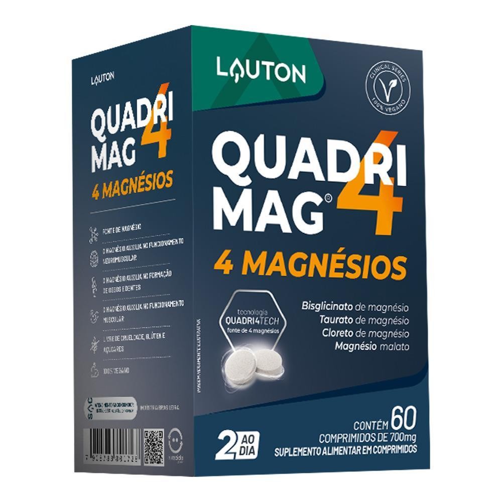 QUADRIMAG 4 MAGNÉSIOS COM 60 CÁPSULAS em Oferta na Shopee