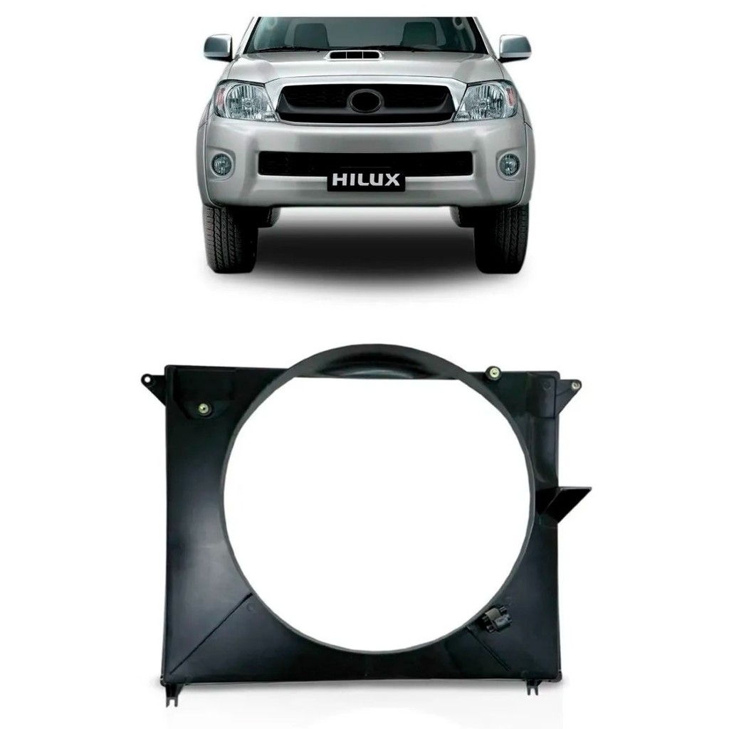 DEFLETOR RADIADOR HILUX SRV 2005 2006 2007 2008 2009 2010