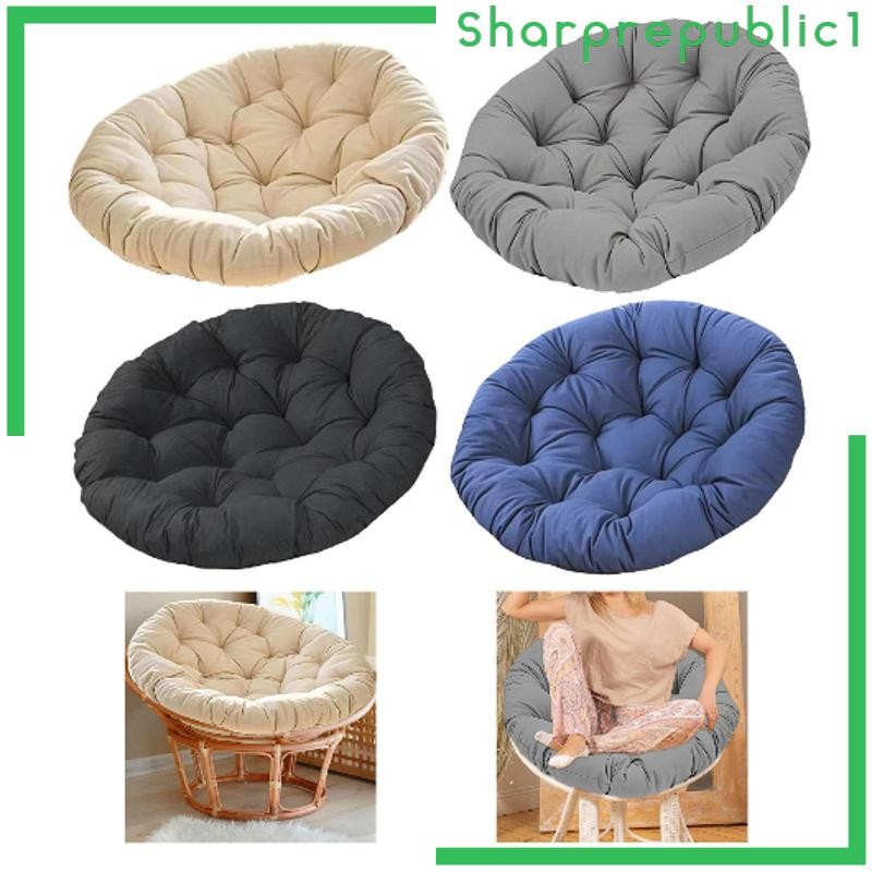 Imagem [Sharprepublic1] Almofada Para Cadeira De Rede Balanço Leve Respirável Grossa Multiuso Sofá De Meditação Sala De Estar