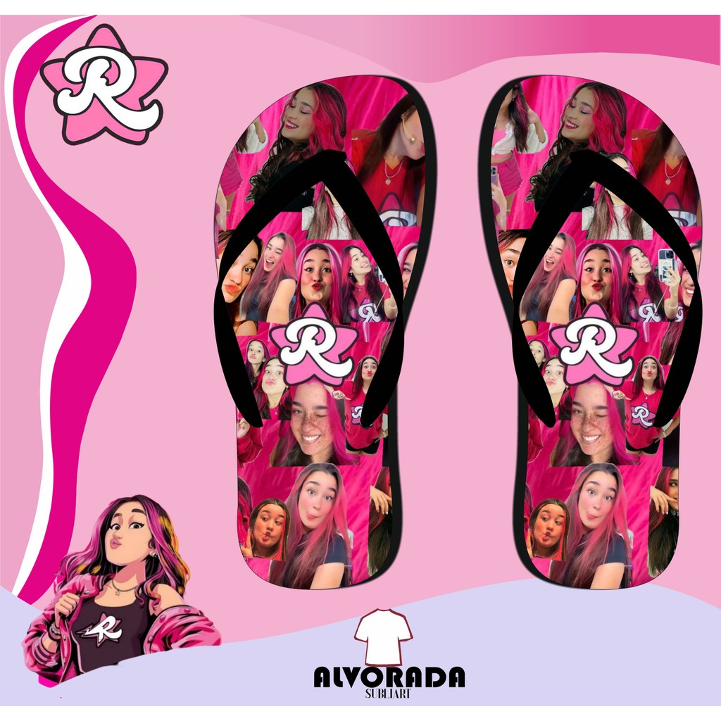 Chinelo Sandalia Emilly Vicky Personalizado Menina Personagem Youtuber Infantil Adulto em Oferta na Shopee