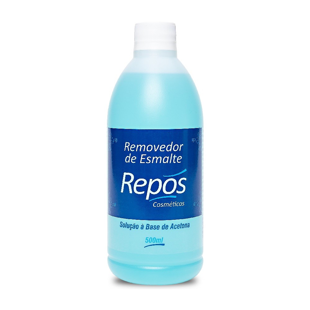Removedor de Esmalte à Base de Acetona 500ml Repos em Oferta na Shopee