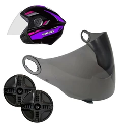 Viseira Antirrisco + Reparos P/ Capacete New Spark Jet Aberto