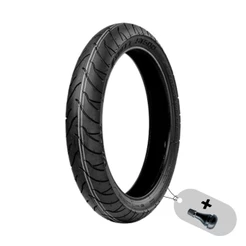 Kit Pneu Moto Vipal ST500 90/90-14 Dianteiro PCX 150 Uso Sem Câmara + VALVULA PNEU S/C TR-412