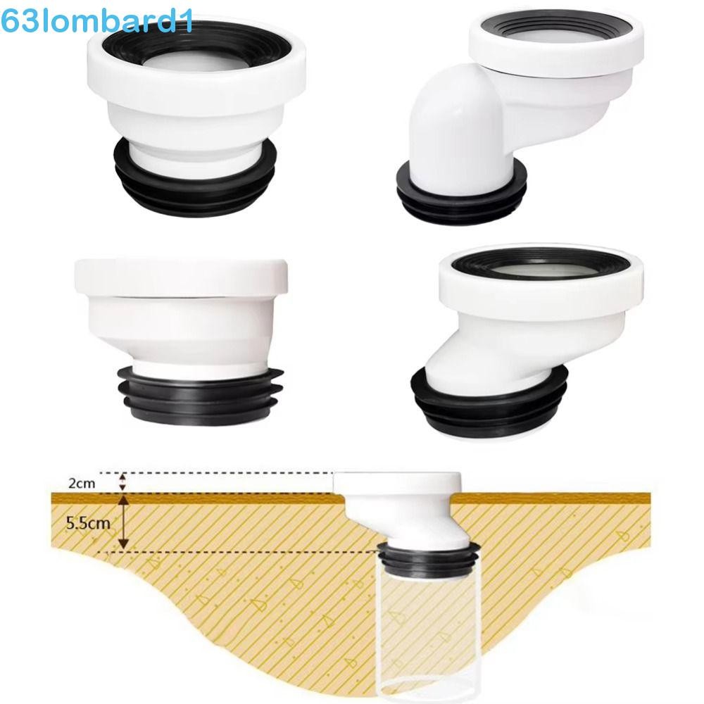 Tubo De Drenagem De Vaso Sanitário LOMBARD1 , Deslocamento Adaptador Multiestilo , Bicos