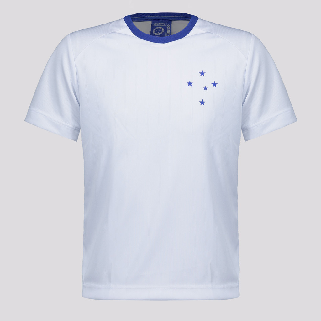 Camisa Cruzeiro Entrelaçado Infantil Branca