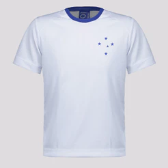 Camisa Cruzeiro Entrelaçado Infantil Branca