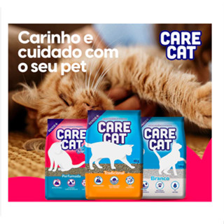 Areia Higiênica Para Gato CareCat 10kg Tradicional/ Perfumada/ Tradicional Fina em Oferta na Shopee