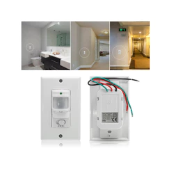 Sensor De Presença 4x2 Para Iluminação Esp180 Fotocélula + Chave