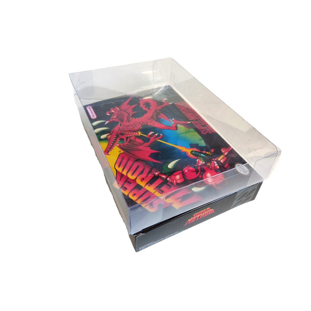 9 caixas com 9 protetores jogo super famicom