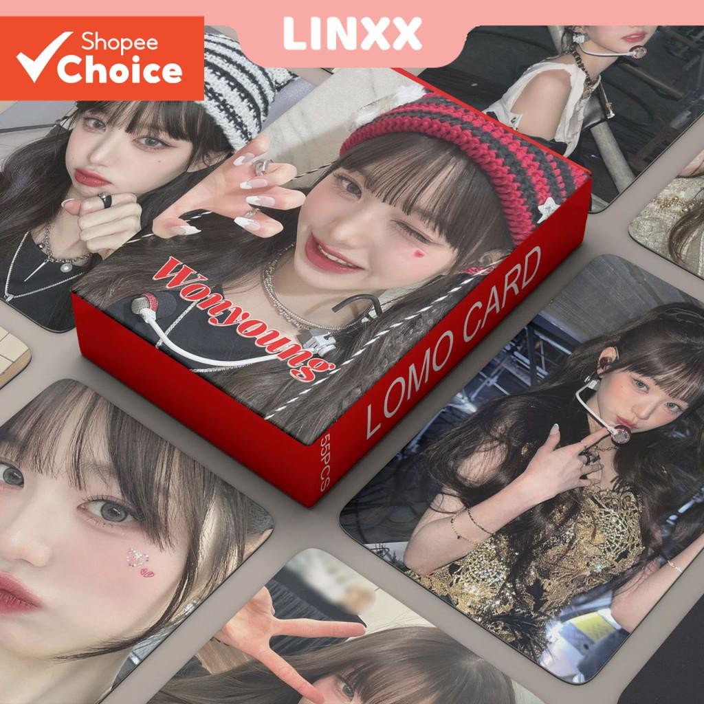 LINXX 55 Pcs IVE WonYoung Lomo Card Set , Kpop Photocard Álbum Colecionável , Presente Perfeito Para Colecionadores De F